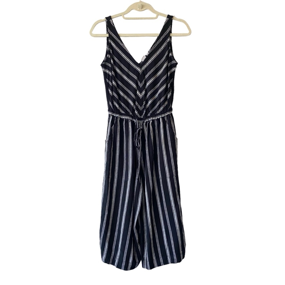 GAP Relaxed Fit Cropped Jumpsuit 100% Rayon